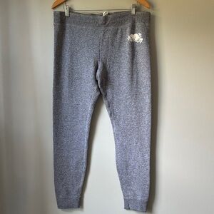 Roots Cozy Fleece Skinny sweatpants size XL salt and pepper